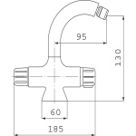 Bateria termostatyczna bidetowa