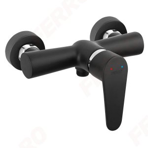 Bateria Ferro Algeo Black natryskowa ścienna