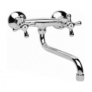 Bateria ścienna Hydroland RETRO wylewka dolna