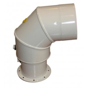 Adapter Saunier Duval 60/100 - 80/125 kolankowy 90° z redukcją i odskraplaczem