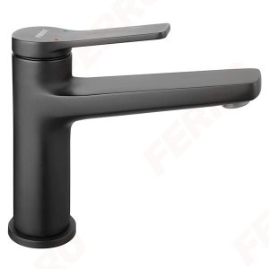 Bateria Ferro Stratos Black umywalkowa stojąca