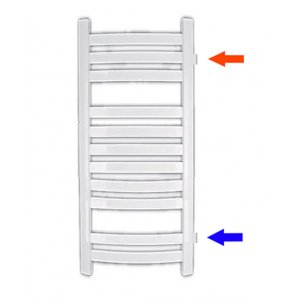 Grzejnik łazienkowy bocznozasilany typ GŁP<br>- wymiar 350x1200 mm 