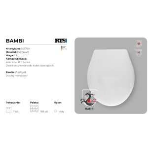 Deska sedesowa model BAMBI JUNIOR / Koło / Geberit
