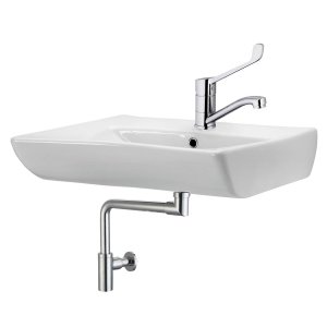 Umywalka dla niepełnosprawnych ETIUDA K11-0041 + syfon + kortek + bateria KFA