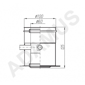 Adapter Buderus Logamax Turbo 60/100