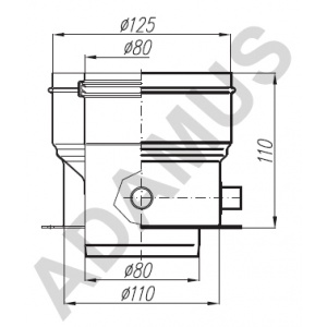 Adapter Termet 80/110 - 80/125 Windsor