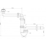 Półsyfon umywalkowy McAlpine HC4PF-32SPS