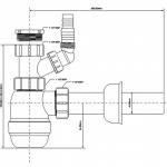 Półsyfon Zlewozmywakowy McAlpine HC2WM-40
