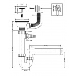 Syfon Zlewozmywakowy McAlpine  HC7+FSW50PR