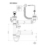 Syfon Zlewozmywakowy McAlpine HC7DO2-U