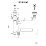 Syfon Zlewozmywakowy McAlpine HC7DO2-W