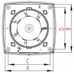 Wentylator ścienny Vega 125 CTR