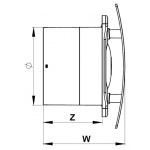 Wentylator ścienny Escudo 125 Control