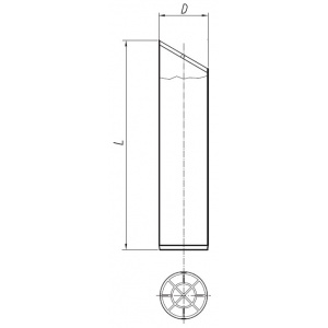 Rura nierdzewna wylotowa 1m SX-TJN...RW