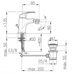 Bateria bidetowa Krzem 4217-015-00