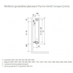 Grzejnik płytowy PURMO Ventil Compact typ V11 600 mm