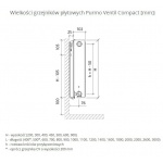 Grzejnik płytowy PURMO Ventil Compact typ V22 300 mm