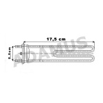 Grzałka pralki  14413  <br>LG SAMSUNG<br>1900W / 230 V 17.5 cm</br>