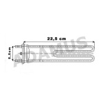 Grzałka pralki   14371<br>BOSCH<br>1900W / 230 V 22,5 cm</br>