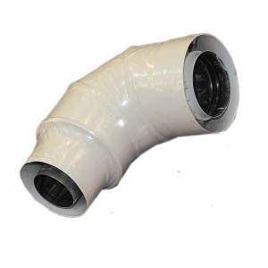 Adapter Termet - 60/100-80/125 Kolano redukcyjne 90°