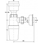 Syfon pisuarowy McAlpine HC2P