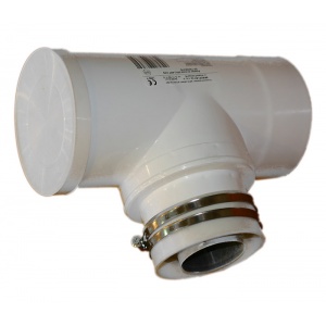 Adapter Vaillant 60/100 - 80/125 trójnik z redukcją