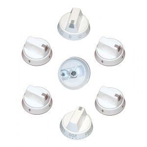 Pokrętło kurek gałka kuchenki Amica  9042976 kpl. 6 szt