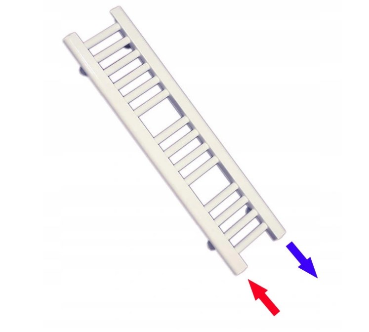Grzejnik łazienkowy dolnozasilany typ GP<br>- wymiar 250x1500 mm</br>