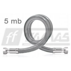 Elastyczny metalowy wąż gazowy marki FAMAS 5,0 mb