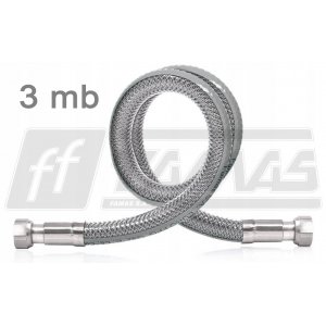 Elastyczny metalowy wąż gazowy marki FAMAS 3,0 mb
