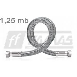 Elastyczny metalowy wąż gazowy marki FAMAS 1,25 mb