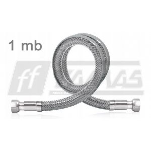 Elastyczny metalowy wąż gazowy marki FAMAS 1,0 mb