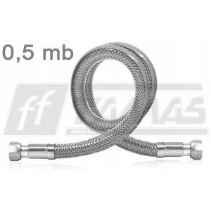 Elastyczny metalowy wąż gazowy marki FAMAS 0,5 mb