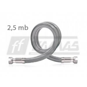 Elastyczny metalowy wąż gazowy marki FAMAS 2,5 mb