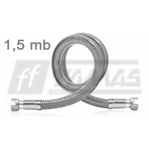 Elastyczny metalowy wąż gazowy marki FAMAS 1,5 mb