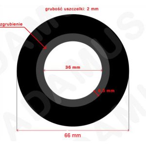 Uszczelka dolnopłuka / zaworu spłukującego [07]