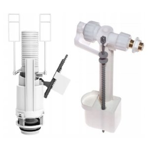 CERSANIT zestaw zaworów do spłuczki podtynkowej  FLUSH VALVE